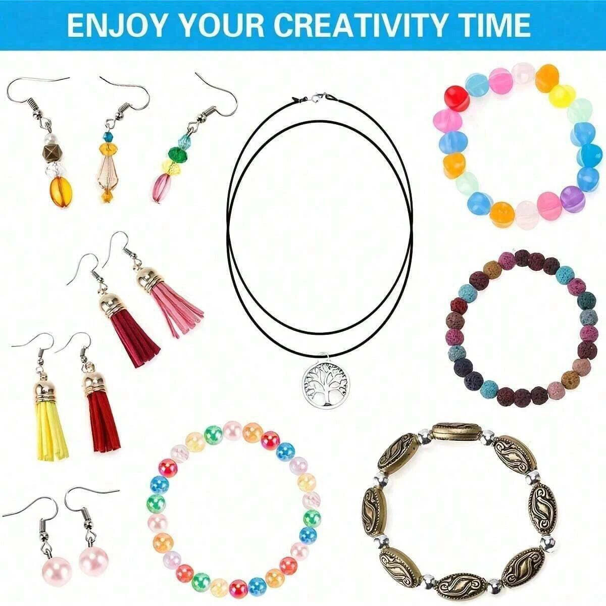 2062pcs New Jewelry Making Supplies Kit Accessories Jewelry Accessories Letter Beading Set Material For DIY Jewelry Making Beads
